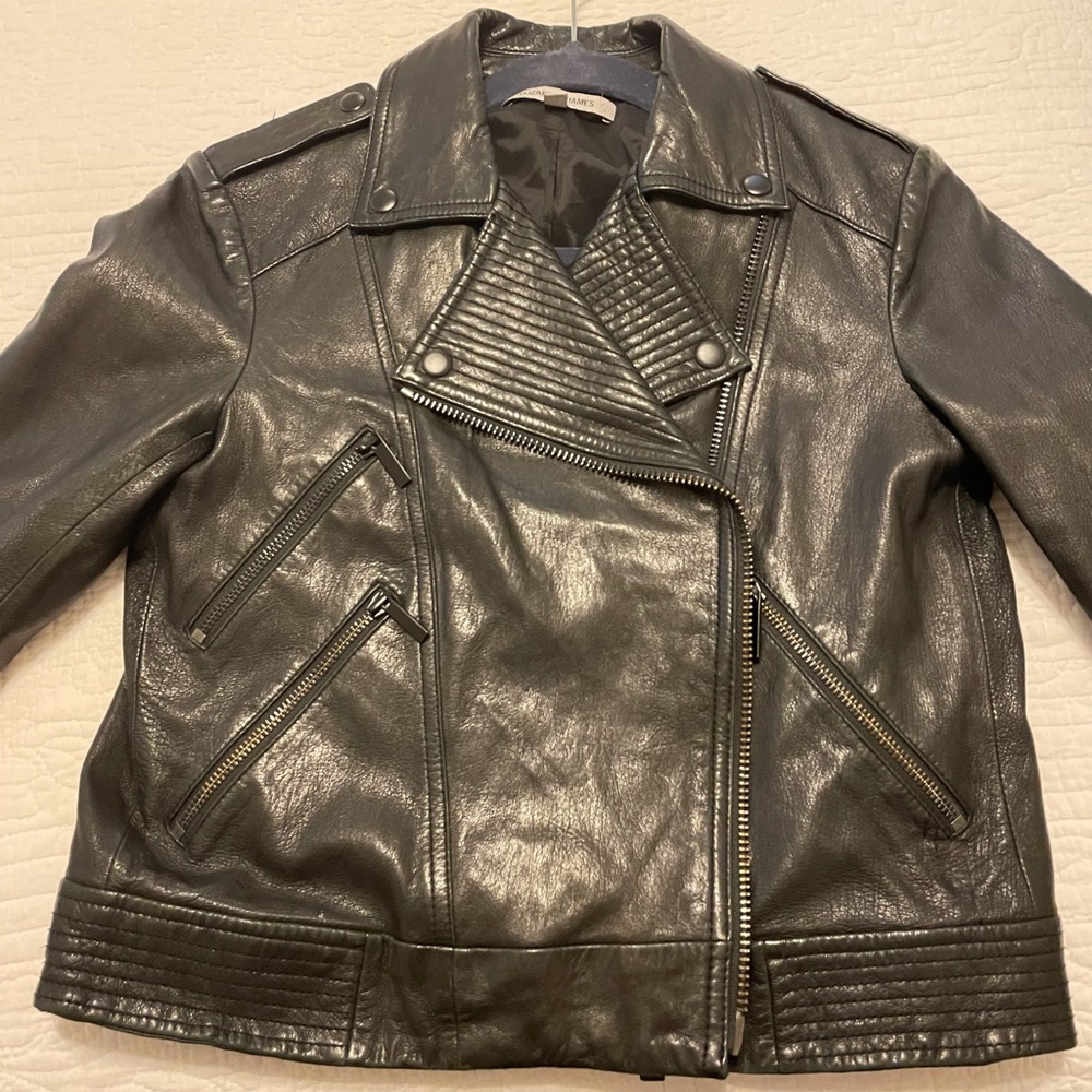 Elizabeth and James Biker leather jacket